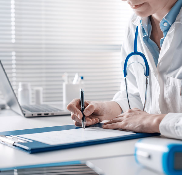 Médecin de prévention en consultation